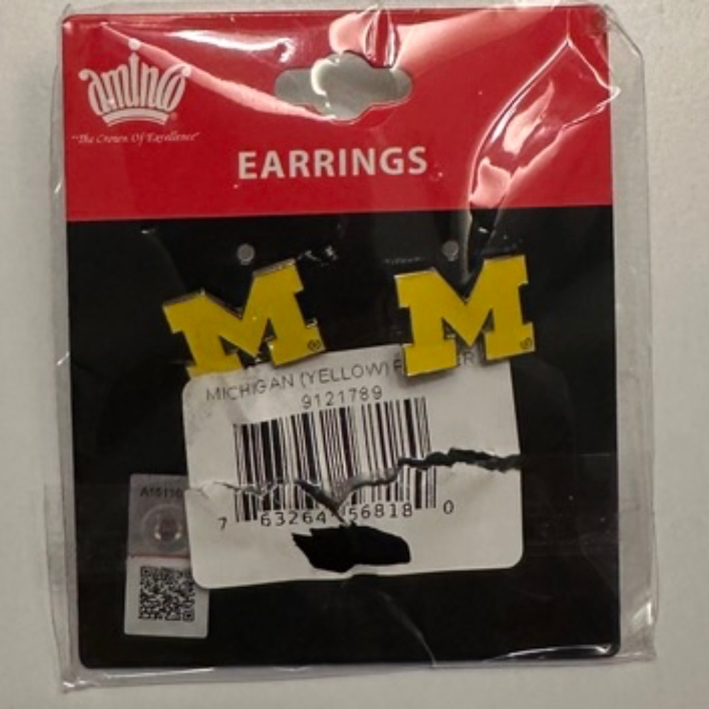 University of Michigan Earrings